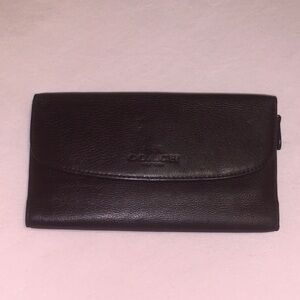 Vintage Coach Pebbled Leather Wallet Peeling